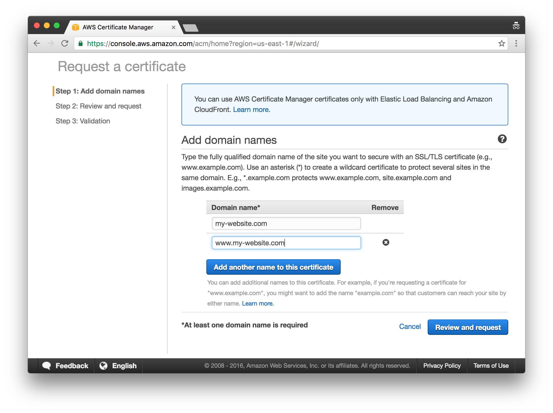 Как выглядит Wildcard Certificate.