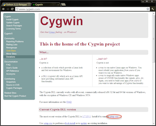cygwin homepage