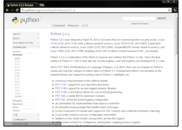 python 3.2.3 homepage